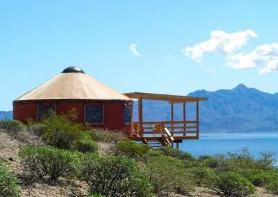 Hillside Yurt Las Animas Baja Ecotourism lodge
