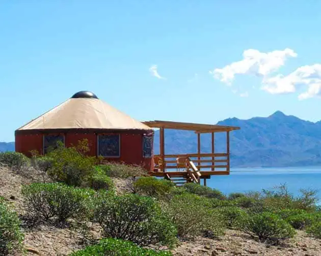 Hillside Yurt Las Animas Baja Ecotourism lodge