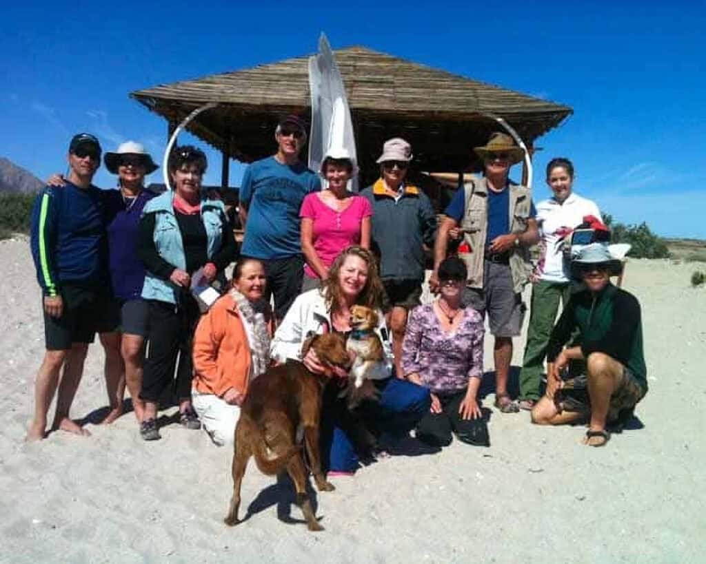 Multi-generational guests at Las Animas Wilderness Ecolodge, Sea of Cortez — Baja Spirit small group ecotourism