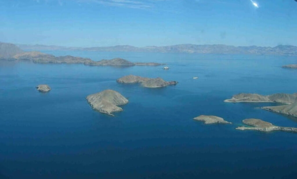 The Sea of Cortez from Las Animas Wilderness Ecolodge, Baja California — one of the most biologically diverse marine ecosystems on Earth